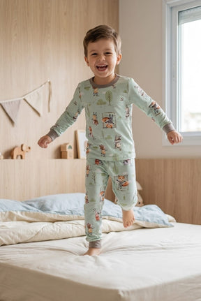 Pijama Infantil Futebol Meia Estação Confortável em Malha Modelli
