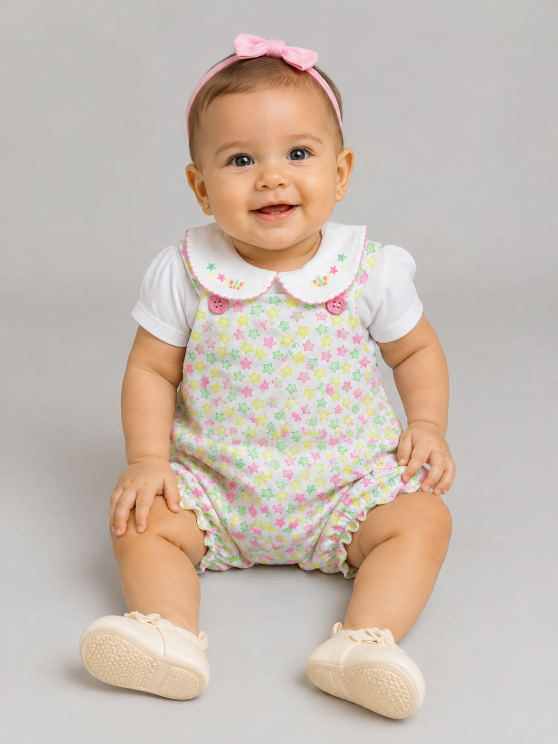 Conjunto Bebê Up Baby Body + Jardineira