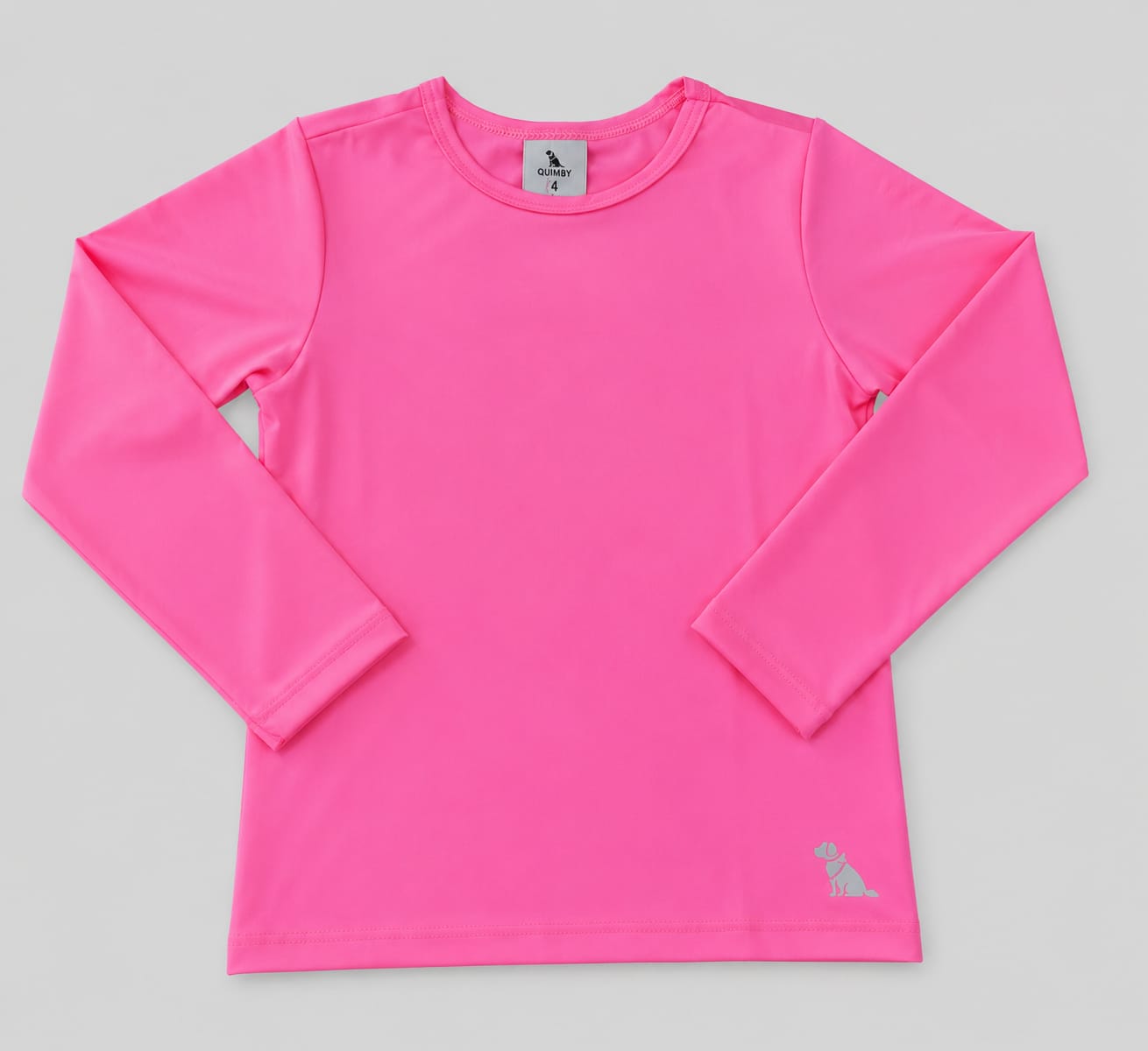 Blusa Infantil de Proteção Solar UV FPS 50+ Pink Neon