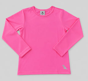 Blusa Infantil de Proteção Solar UV FPS 50+ Pink Neon