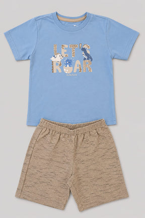 Conjunto Infantil Masculino Blusa e Bermuda