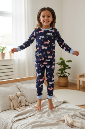 Pijama Infantil Cachorrinho 100% Algodão Meia Estação