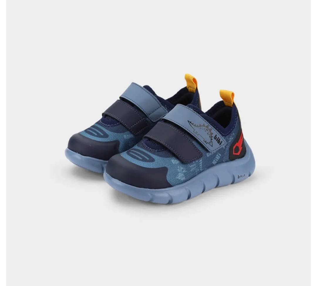 Tênis Infantil Bibi Energy Baby 2.0 Azul de Dinossauro
