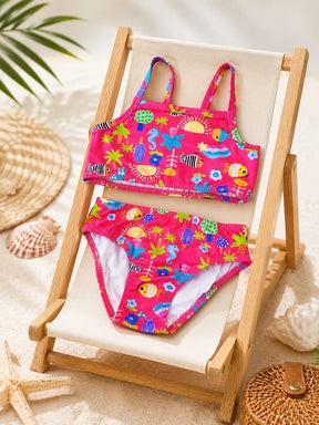 Biquíni Infantil Up Baby fundo do mar com Proteção Solar UV