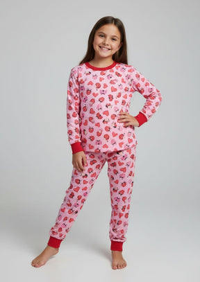 Pijama Infantil Menina Joaninha em Malha Modelli