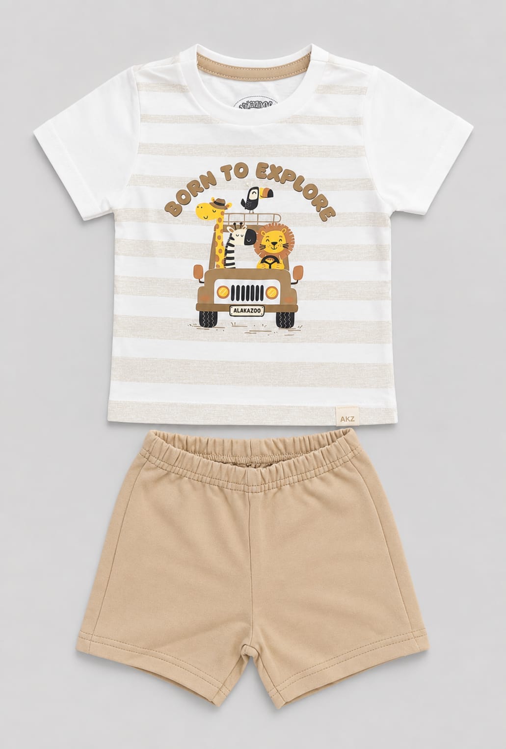Conjunto Infantil Menino Blusa 100% Algodão e Short Moletom