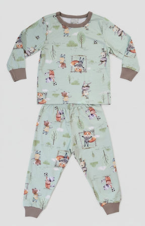 Pijama Infantil Futebol Meia Estação Confortável em Malha Modelli
