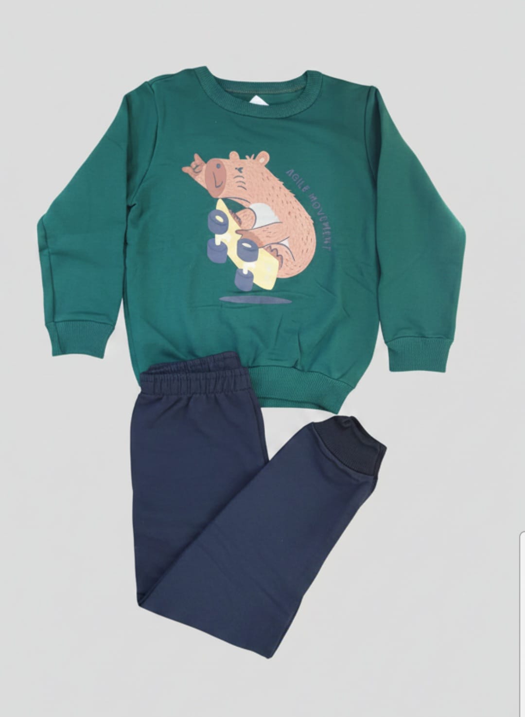 Conjunto Infantil Moletom Capivara