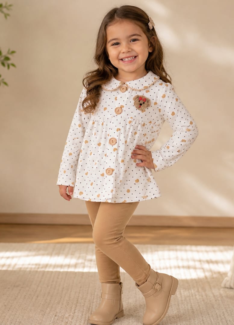 Conjunto Infantil Moletom Peluciado 100% Algodão
