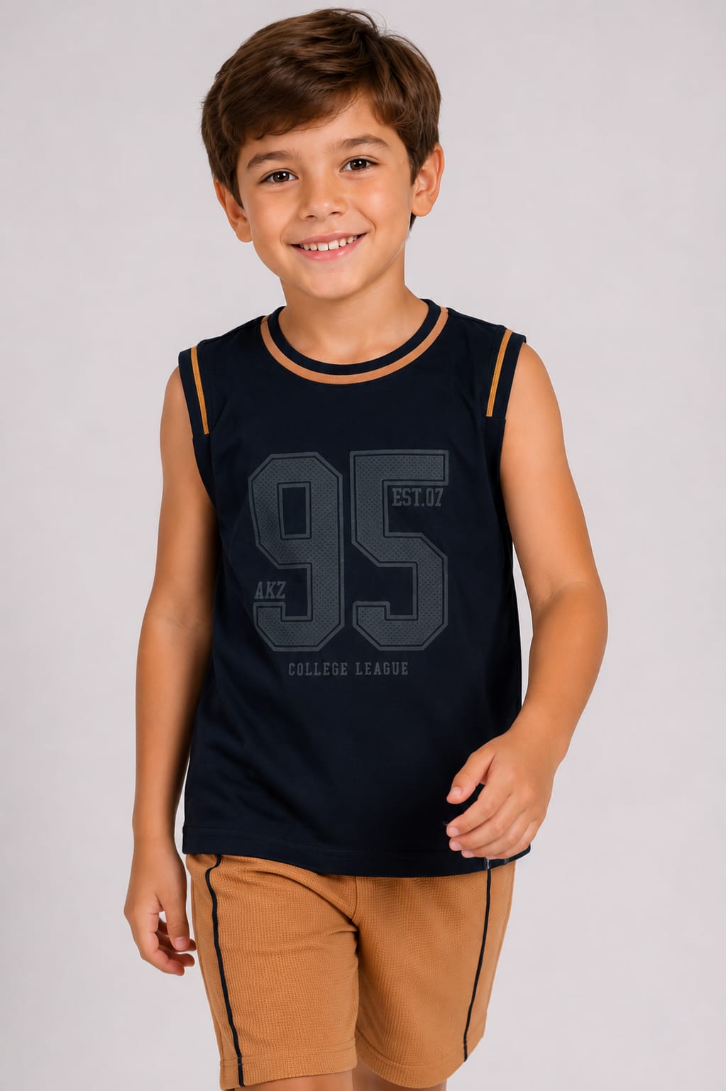Conjunto Infantil Regata com Short Estampado 95