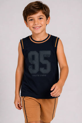 Conjunto Infantil Regata com Short Estampado 95