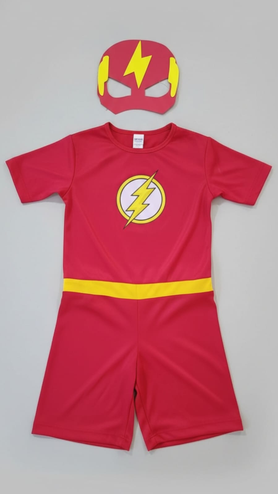 Fantasia Flash com Máscara Infantil