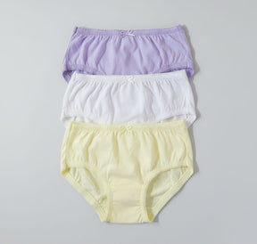 Calcinha Infantil 100% Algodão Lisa – Kit com 3-  Conforto, Suavidade e Liberdade para o Dia a Dia