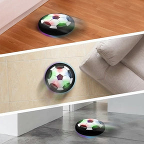 Bola de Futebol Flutuante Elétrica com LED e Música, Brinquedo Esportivo para Crianças