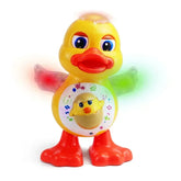Pato Dançante Elétrico Infantil – Brinquedo Musical com Luzes, Olhos Piscando e Movimento Divertido