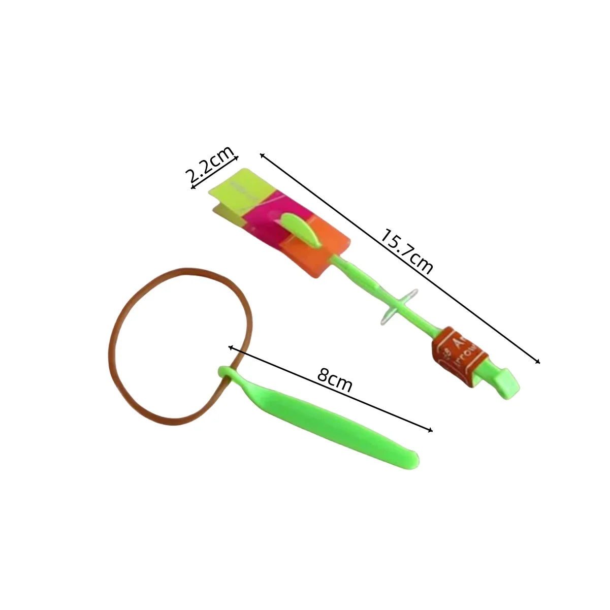 Brinquedo Rocket LED com Lançamento de Elástico – Brinquedo Voador de Helicóptero com Luzes, Divertido para Crianças e Festas