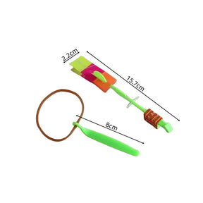 Brinquedo Rocket LED com Lançamento de Elástico – Brinquedo Voador de Helicóptero com Luzes, Divertido para Crianças e Festas