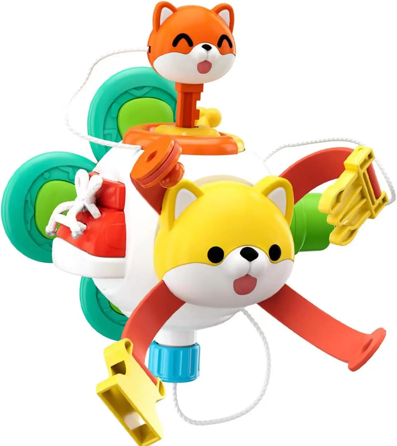 Brinquedo Montessori Busy Cube – Cubo Sensorial Educativo para Bebês, Atividade de Viagem e Desenvolvimento Motor Fino