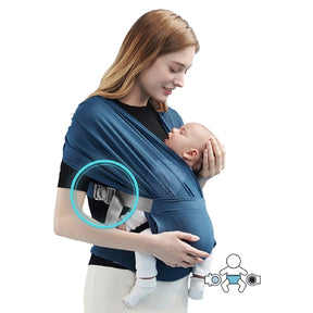 Canguru Ergonômico para Bebês 0–24 Meses com Cinto Ajustável e Assento Hipseat – Porta-Bebê Frontal e Portátil