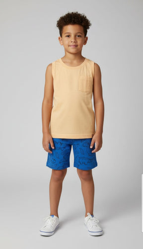 Conjunto Infantil Alakazoo Dinossauro – Regata e Bermuda Masculina Confortável e Divertida