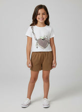 Conjunto Infantil Alakazoo Pontos de Luz – Blusa e Short Feminino Delicado, Confortável e Estiloso