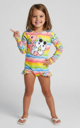 Maiô Manga Longa UV 50 Gatinho