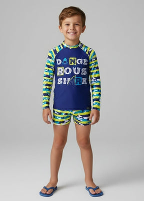 Conjunto Blusa de Proteção UV 50 e Sunga Menino