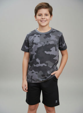 Conjunto Infantil Alakazoo – Blusa e Bermuda Masculina Confortável para o Dia a Dia