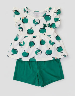 Conjunto Infantil Alakazoo Gatinho – Blusa e Short Feminino Confortável e Delicado