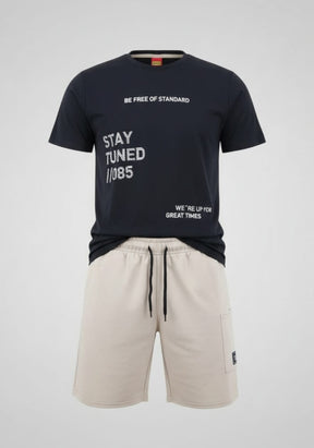 Conjunto Infantil KYLY Cargo – Blusa e Bermuda Masculina Estilosa, Confortável e Moderna