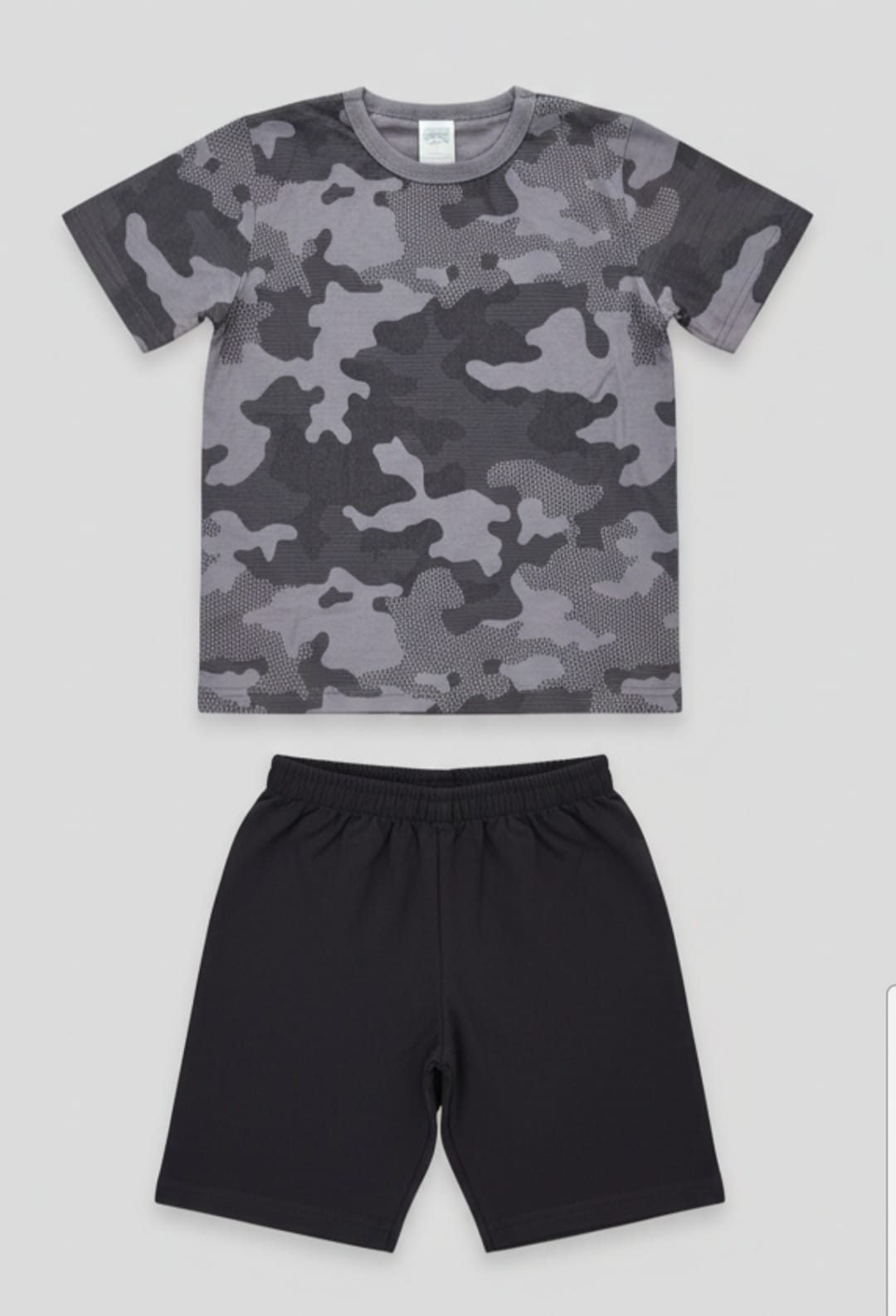 Conjunto Infantil Alakazoo – Blusa e Bermuda Masculina Confortável para o Dia a Dia