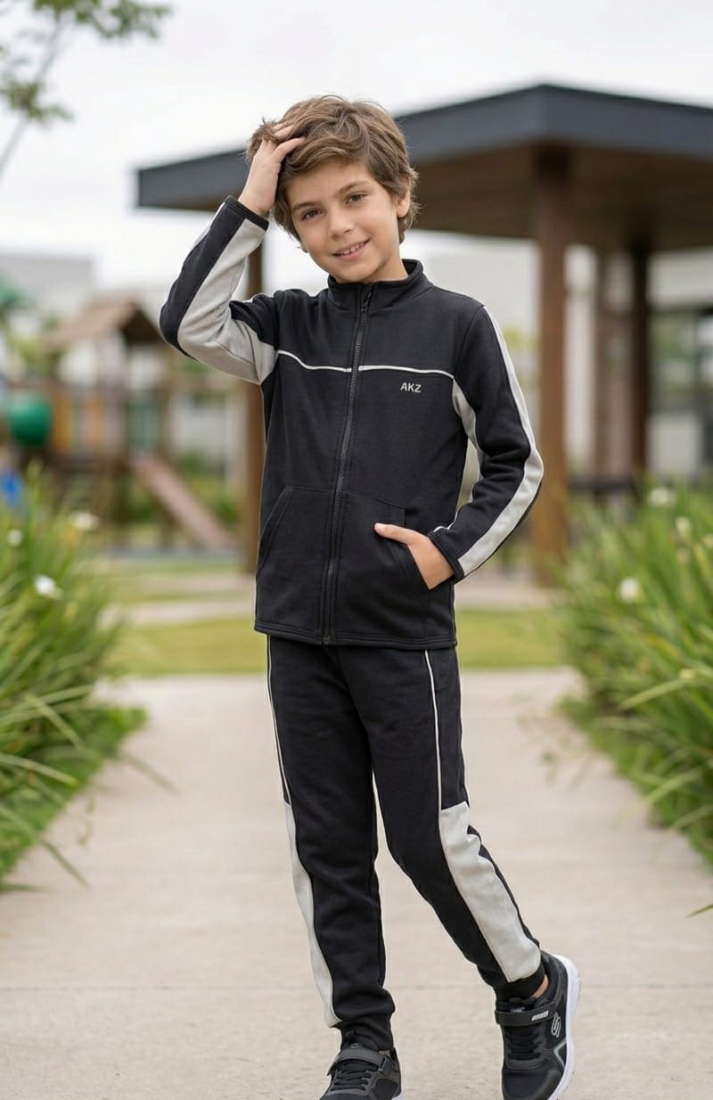 Conjunto Infantil em Malha Suedine Dublado