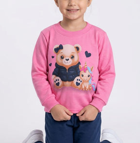 Conjunto Blusa e Calça de Moletom Ursinho Infantil – Conforto, Estilo e Carinho para os Pequenos