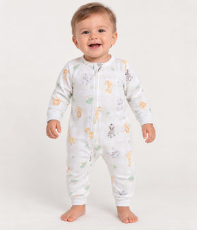 MACACÃO BEBÊ SAFARI COM ZÍPER 100% ALGODÃO MALHA PREMIUM