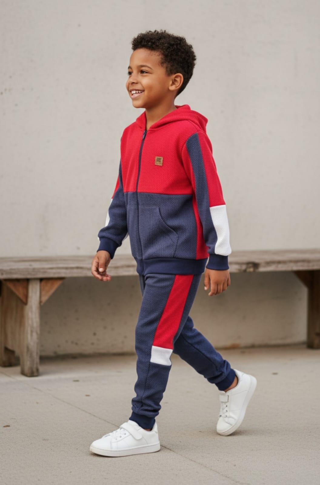 Conjunto Infantil Masculino Soft Tech com Capuz Confortável