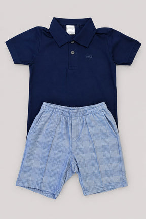 Conjunto Infantil Masculino Polo e Bermuda