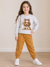 Conjunto Moletom Infantil Peluciado Cachorrinho