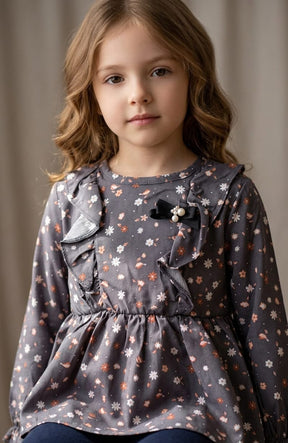 Conjunto Blusa Tipo Bata e Legging Flores: Conforto, Estilo e Delicadeza para o Dia a Dia