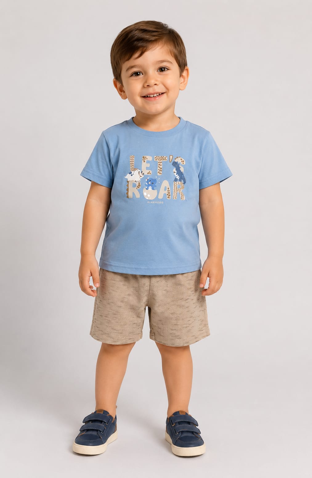 Conjunto Infantil Masculino Blusa e Bermuda
