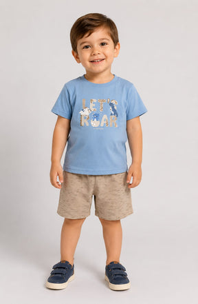 Conjunto Infantil Masculino Blusa e Bermuda