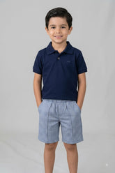 Conjunto Infantil Masculino Polo e Bermuda