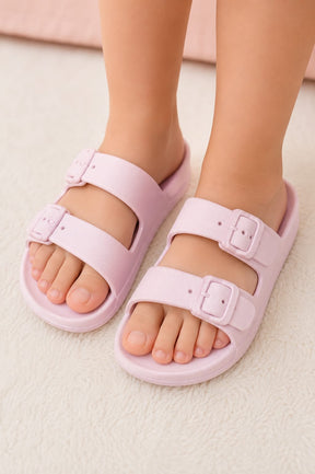 Papete Infantil Up Baby Lilás Doce com Fivelas Decorativas e Solado Antiderrapante