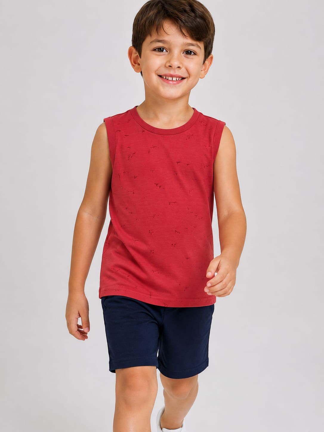 Conjunto Infantil Menino Regata e Short Marinho