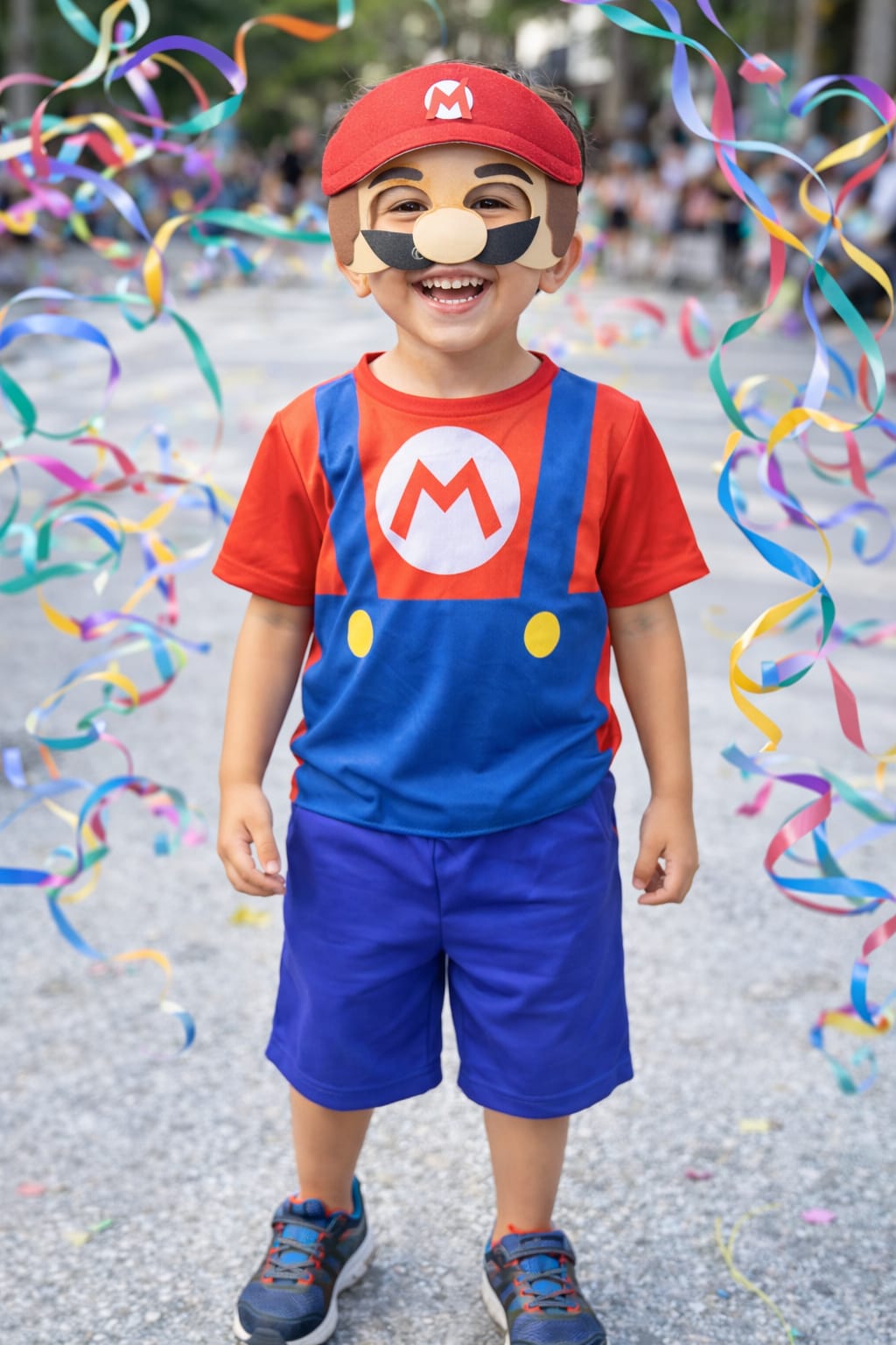 Fantasia Mario Bross Infantil com Máscara