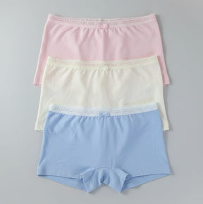 Calcinha Infantil Boxer 100% Algodão – Kit com 3 Peças Confortáveis e Respiráveis