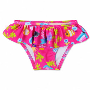 Biquíni Infantil Up Baby com Camiseta UV Manga Longa e Calcinha com Babado