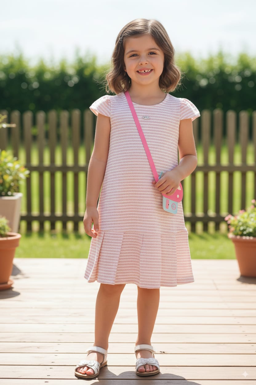 Vestido com Bolsinha Gabriela Aquarela – Delicadeza, Estilo e Conforto em um Só Look