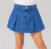 Saia-Short Jeans Infantil Menina