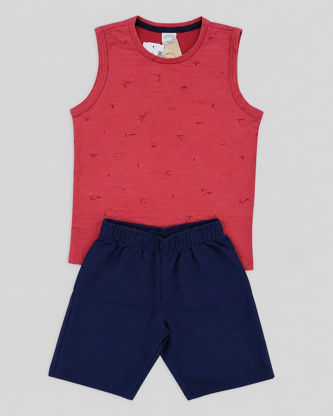 Conjunto Infantil Menino Regata e Short Marinho
