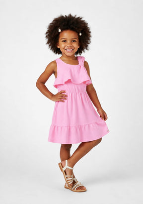 Vestido Infantil em Malha Nikko Rosa